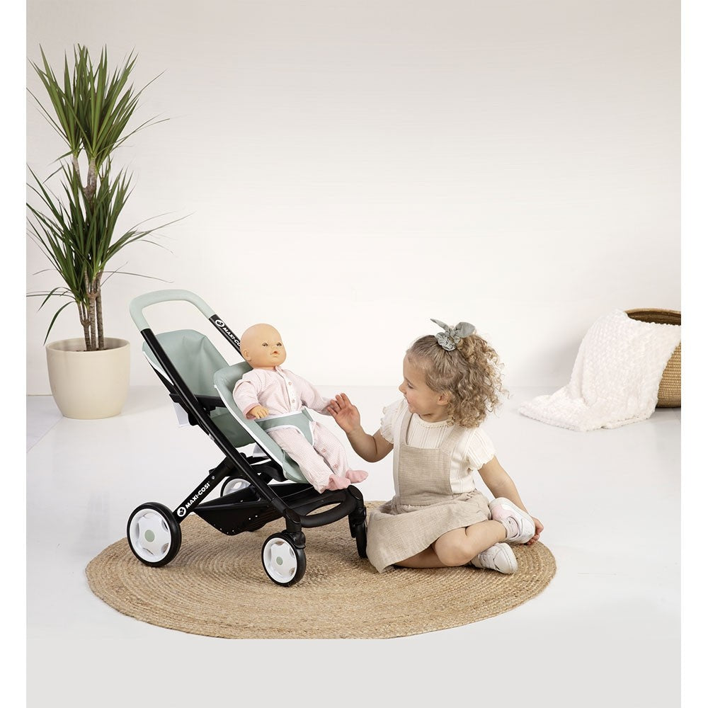 Smoby jucarie carucior pentru papusi Maxi Cosi Twin 3 ani+ Albastru