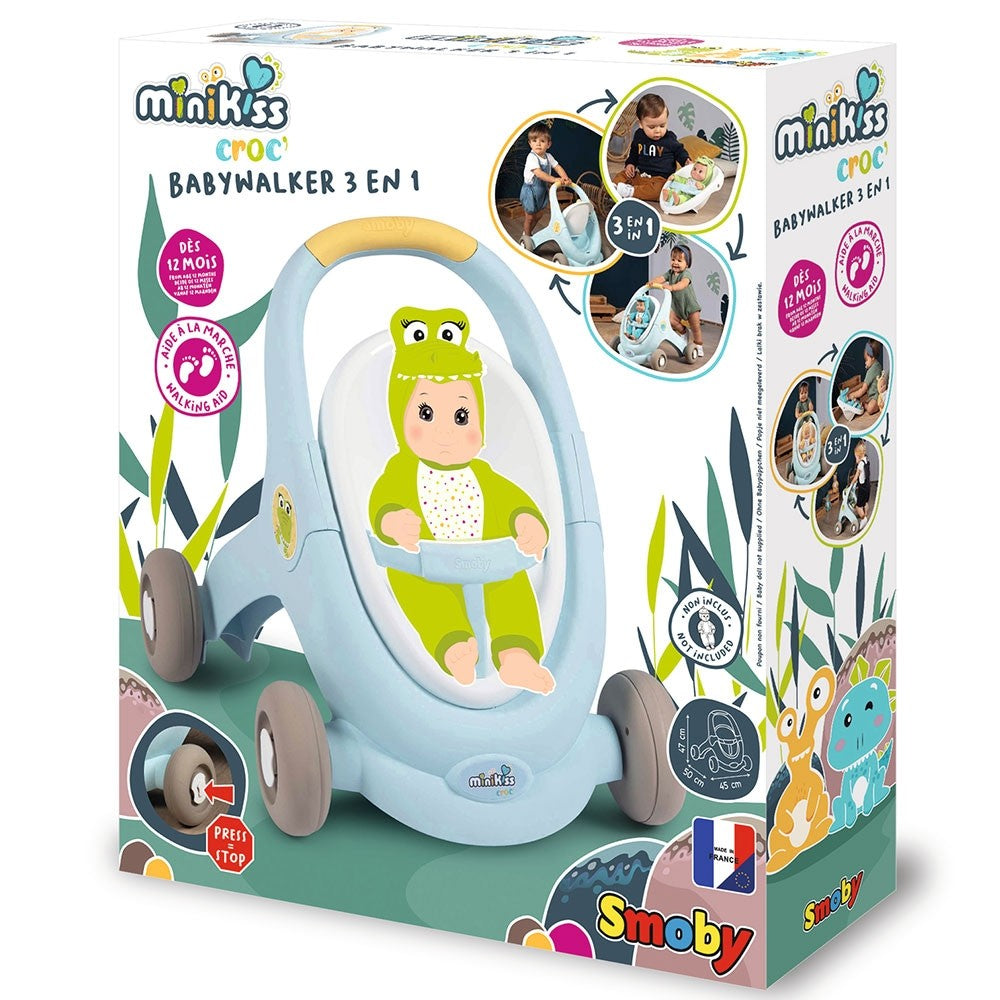 smoby-antepremergator-3in1-carucior-pentru-papusi-minikiss-croc-12m-albastru-s7600210207