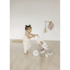 Smoby carucior sport pentru papusi Baby Nurse Poussette Pop 18m+ Crem