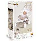 Smoby carucior sport pentru papusi Baby Nurse Poussette 18m+ Crem