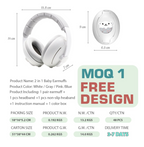 Casti antifonice pentru bebelusi 0-48 luni Gri cu urs polar