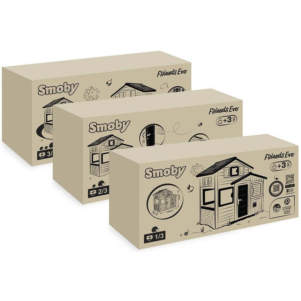 Smoby casuta pentru copii Neo Friends Evo 3 ani+