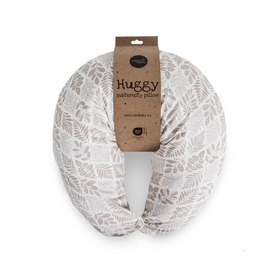 Ceba Baby perna de alaptat multifunctionala Huggy Basic,  Brown Leaves