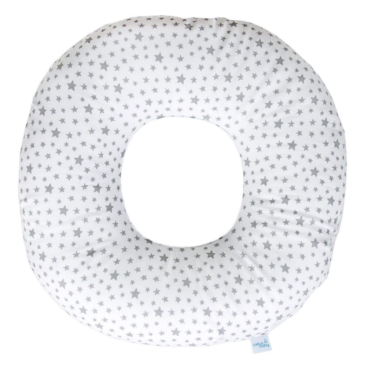 Ceba Baby perna post-natala, Alb cu stelute gri Imagine principală a produsului