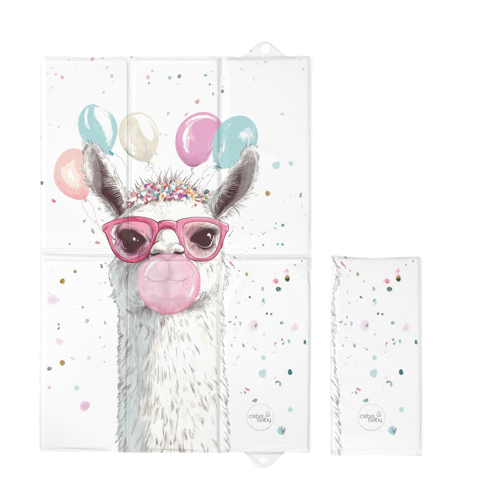 Ceba Baby saltea de infasat pentru calatorie 40x60 cm Basic Crazy Lama