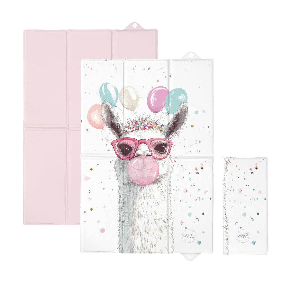 Ceba Baby saltea de infasat pentru calatorie 40x60 cm Basic Crazy Lama