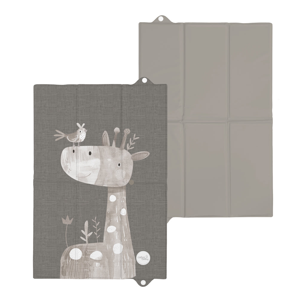 Ceba Baby saltea de infasat pentru calatorie 40x60 cm Basic Friendly Giraffe