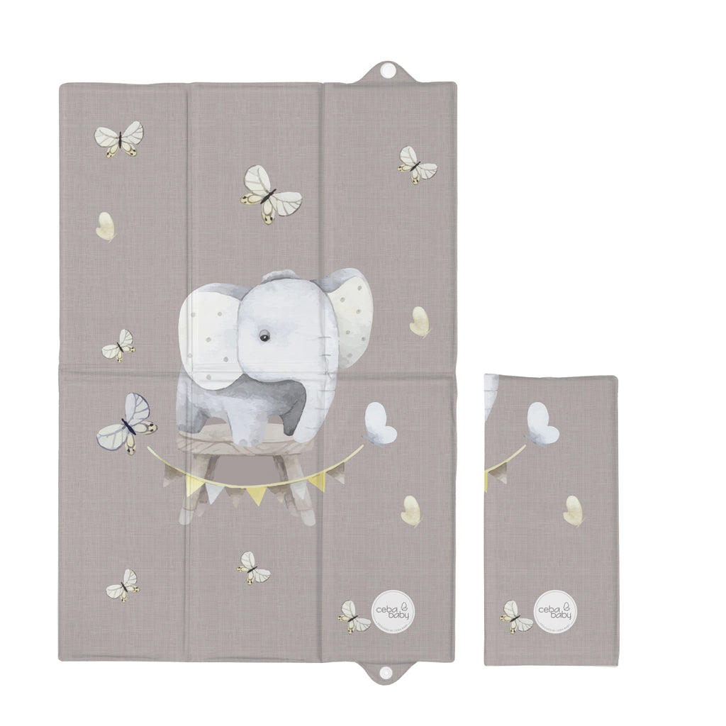 Ceba Baby saltea de infasat pentru calatorie 40x60 cm Basic Little Elephant Imagine principală a produsului