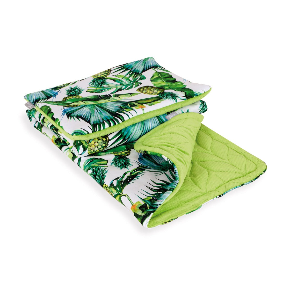 Ceba Baby set plapuma 75x100 si perna 30x40, Flora&Fauna Pina