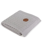Ceba Baby patura bebelusi 90x90 cm in cutie cadou 0m+, Fale Gri 01