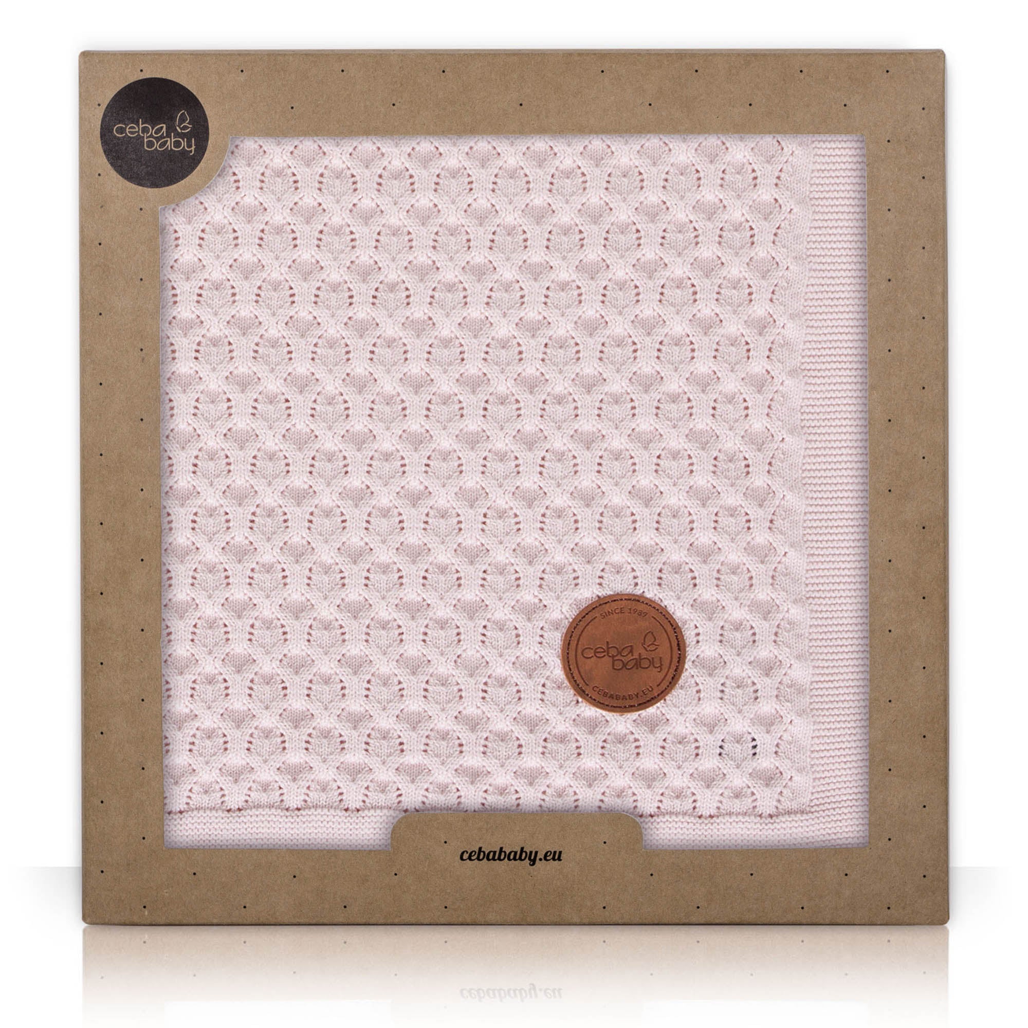 Ceba Baby patura bebelusi 90x90 cm in cutie cadou 0m+