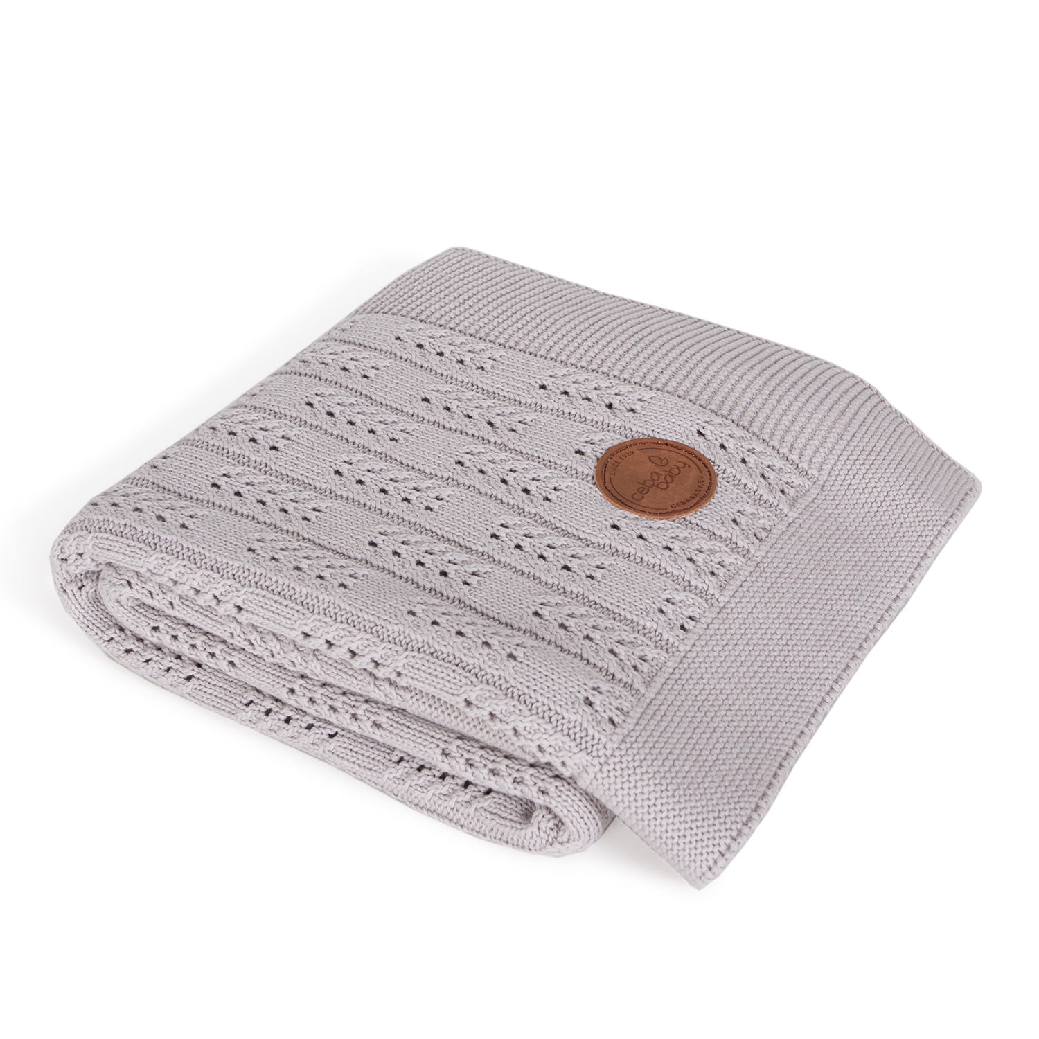 Ceba Baby patura bebelusi 90x90 cm 0m+, Jodelka Gri 01