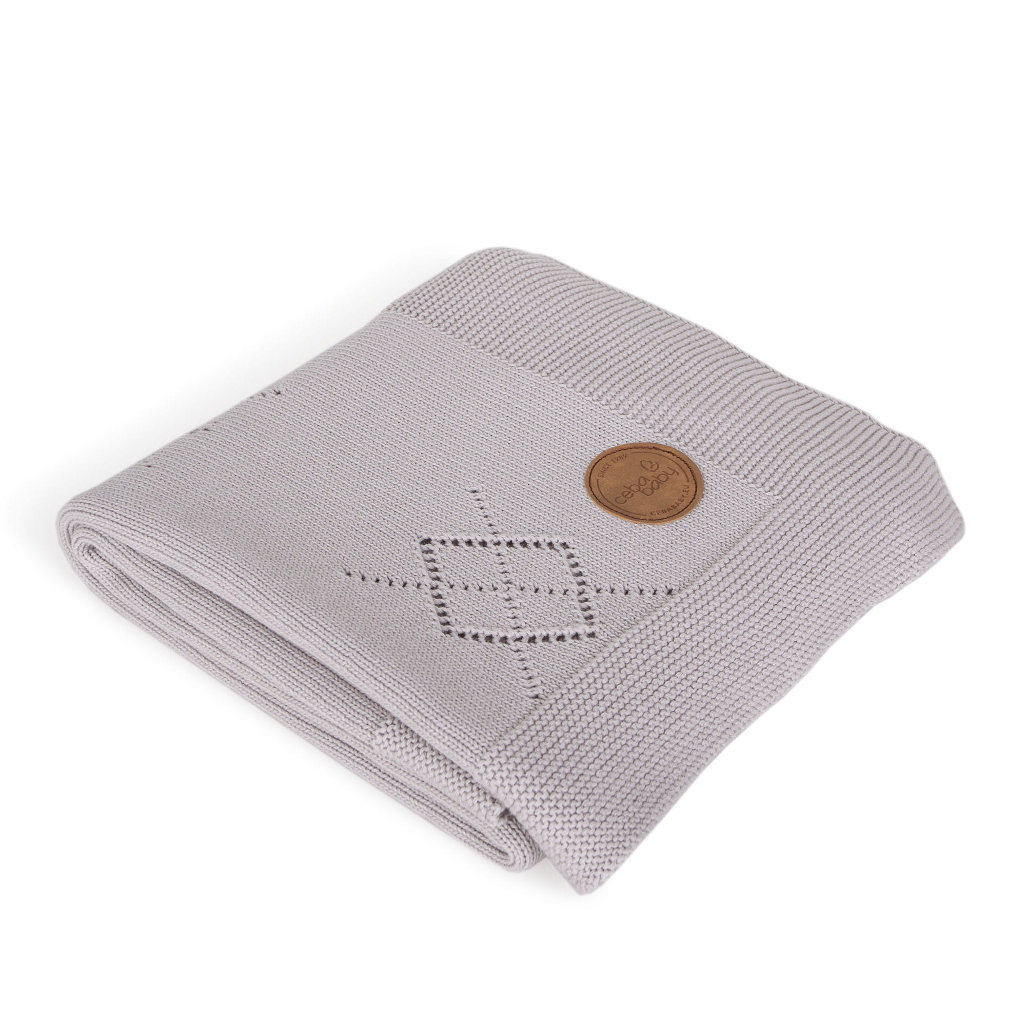 Ceba Baby patura bebelusi 90x90 cm 0m+, Romby Gri 01
