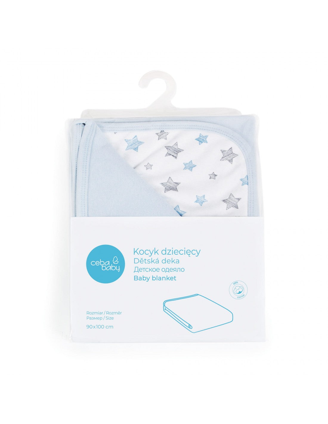 Ceba Baby patura cu doua fete 90x100 cm 0m+