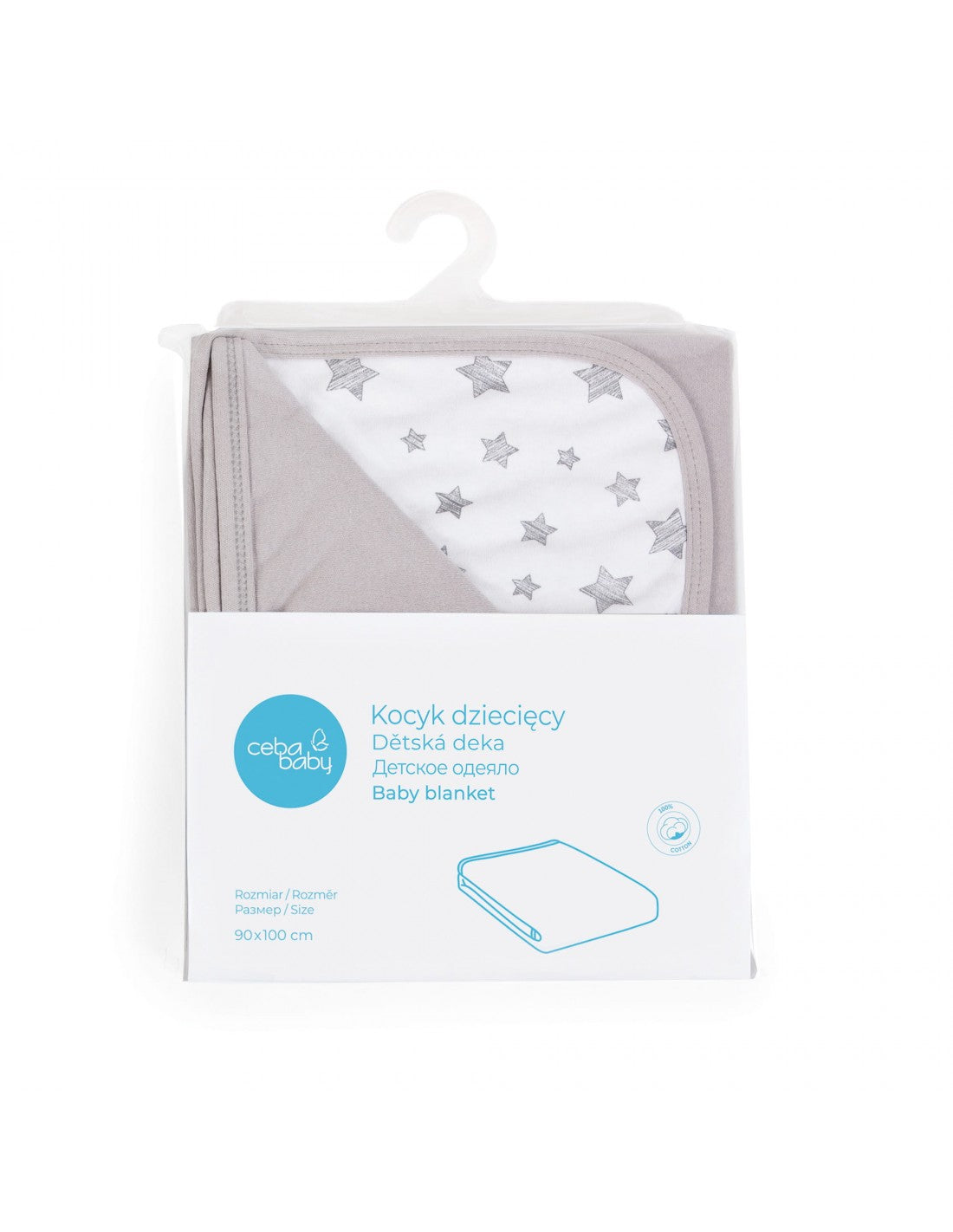Ceba Baby patura cu doua fete 90x100 cm 0m+