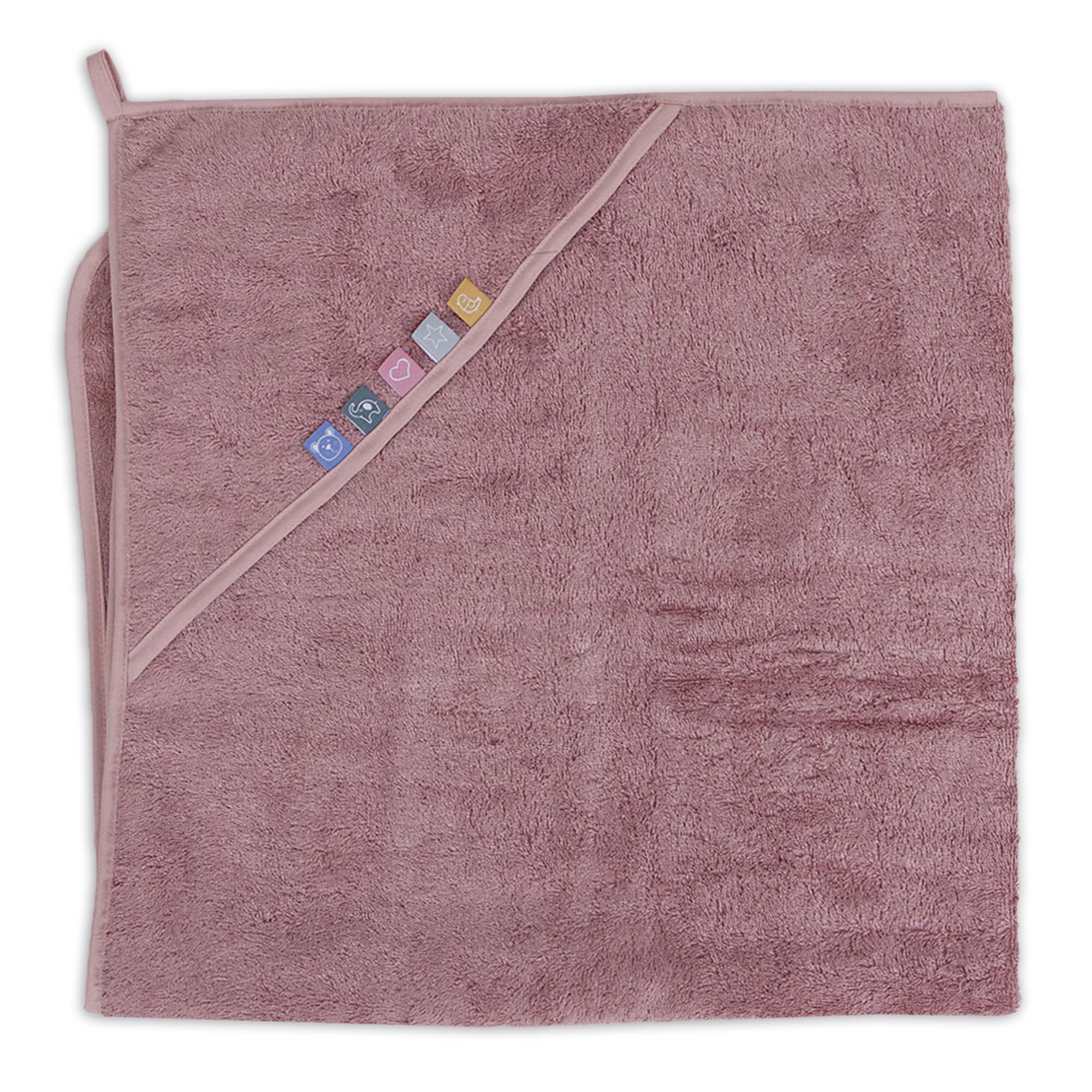 Ceba Baby prosop de baie 100x100 cm, Ecovero Rose Tan 01