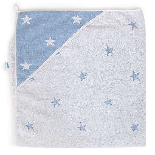 Ceba Baby prosop de baie 100x100 cm, Stars Blue Malange Imagine principală a produsului