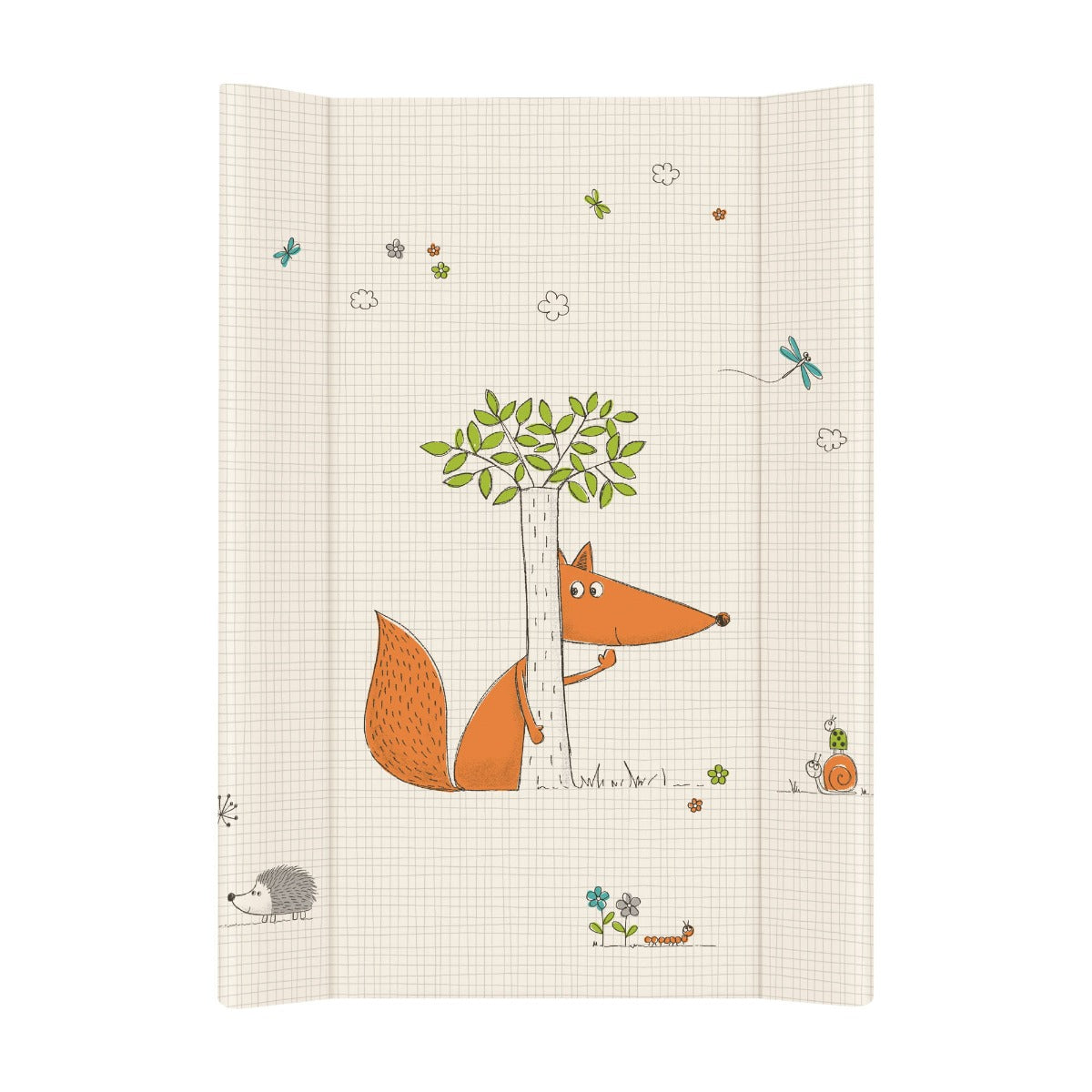 Ceba Baby saltea pentru infasat 70x50 cm Comfort, Vulpe- Lisek Ecru