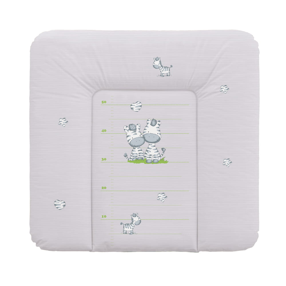 Ceba Baby Saltea pentru infasat moale 75x72 cm, Zebra Gri Imagine principală a produsului