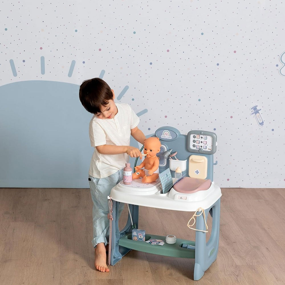 Smoby jucarie Centru de ingrijire Baby Care Center 3 ani+ Albastru