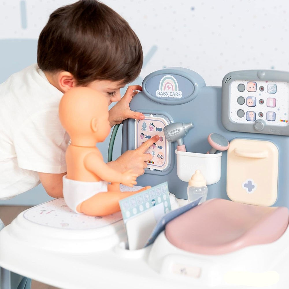 Smoby jucarie Centru de ingrijire Baby Care Center 3 ani+ Albastru