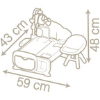 Smoby jucarie Centru de ingrijire Baby Nurse Cocoon Nursery 3 ani+ Crem