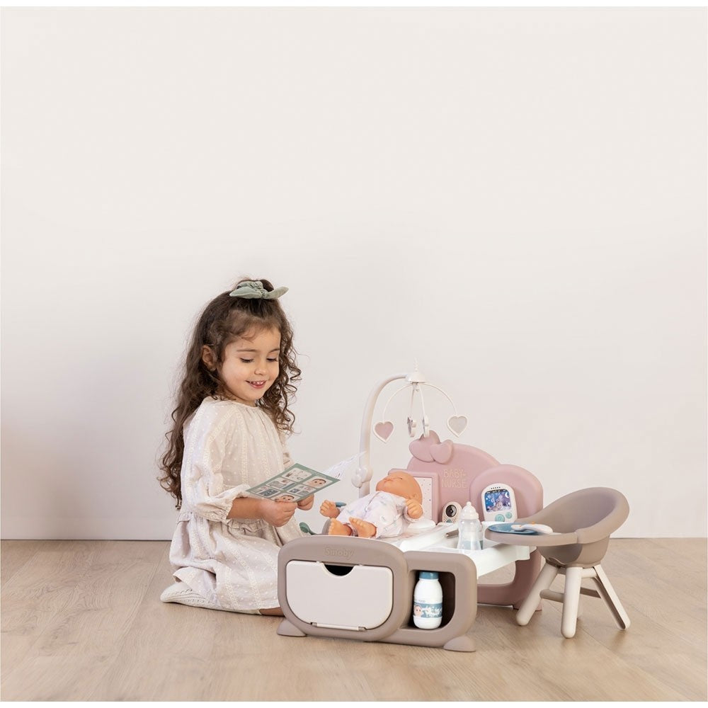 Smoby jucarie Centru de ingrijire Baby Nurse Cocoon Nursery 3 ani+ Crem