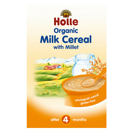 Holle Bio cereale organice cu lapte si mei 4 luni+, 250 g