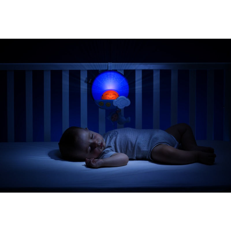 Chicco Proiector muzical pentru patut din lemn Sunset 0m+ Roz