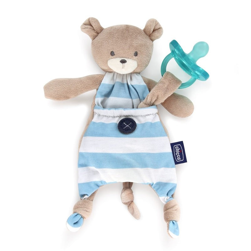 Chicco Pocket Friend suport suzeta si plus 2in1 albastru 01