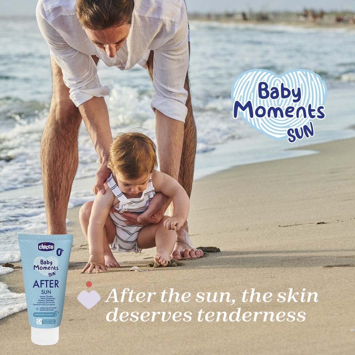 Chicco Baby Moments crema protecie dupa plaja AFTER SUN 150 ml 0m+