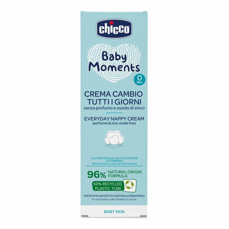 Chicco Baby Moments crema protectie zilnica pentru fese 0m+ 100 ml