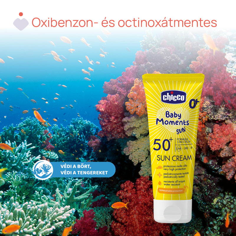Chicco Baby Moments Sun crema protectie solara UVA UVB si IR SPF 50+ 75 ml