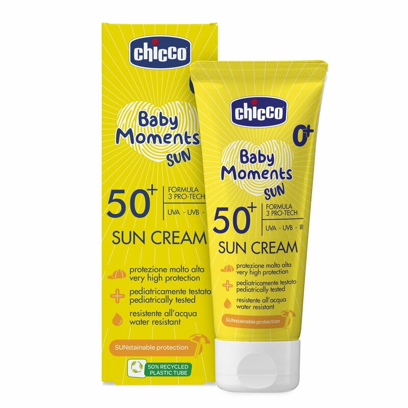 Chicco Baby Moments Sun crema protectie solara UVA UVB si IR SPF 50+ 75 ml