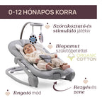 Chicco balansoar Mia Baby cu vibratii si muzica 0-18 kg Pebble