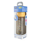 Chicco biberon sticla anti-colic Perfect Easy 240 ml 1/0m+ Unisex galben cu elefant