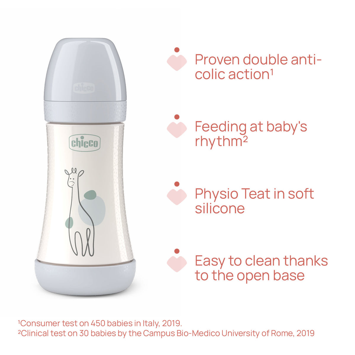 Chicco biberon Perfect 5 cu tetina silicon flux mediu 240 ml 2m+ Boy-Albastru cu catel