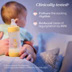Chicco biberon Perfect 5 cu tetina silicon flux mediu 240 ml 2m+ Boy-Albastru cu catel