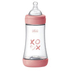 Chicco biberon Perfect 5 cu tetina silicon flux mediu, 240 ml 2m+ XOXO Girl