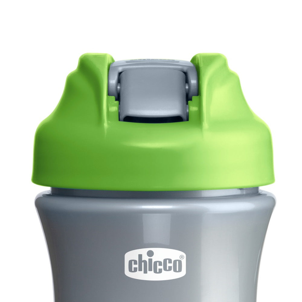Chicco cana cu pai moale de 350 ml Kids Pop-up Cup 2 ani+ Green