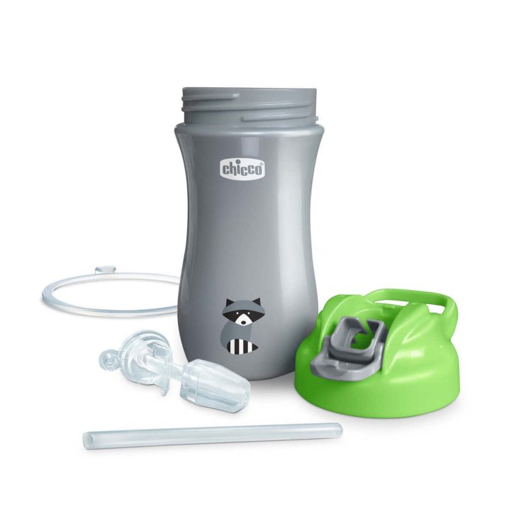 Chicco cana cu pai moale de 350 ml Kids Pop-up Cup 2 ani+ Green
