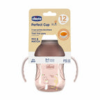 Chicco canita de baut cu maner Perfect Cup 360° 200 ml 12m+ Pink pudrat