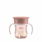 Chicco canita de baut cu maner Perfect Cup 360° 200 ml 12m+ Pink pudrat
