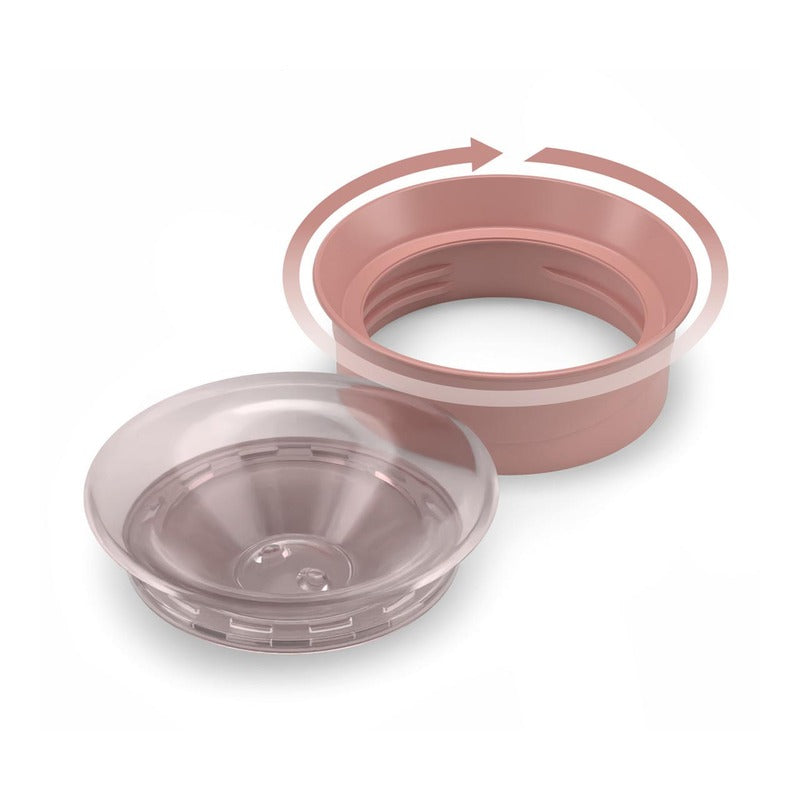Chicco canita de baut cu maner Perfect Cup 360° 200 ml 12m+ Pink pudrat