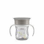 Chicco canita de baut cu maner Perfect Cup 360° 200 ml 12m+ Grey