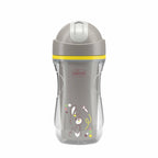 Chicco canita termica cu pai 266 ml Sport Cup 14m+ Grey cu iepuras