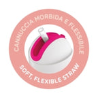 Chicco canita termica cu pai 266 ml Sport Cup 14m+ Pink cu pinguin