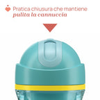 Chicco canita termica cu pai 266 ml Sport Cup 14m+ Turquise