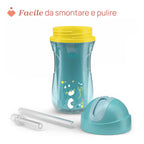 Chicco canita termica cu pai 266 ml Sport Cup 14m+ Turquise
