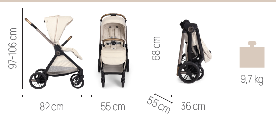 Chicco carucior 3in1 Bellagio 0m+ Amber Glow